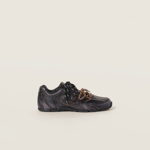 NB (WMNS) x Miu Miu 530 SL Black Leather Sneakers